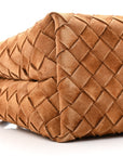Suede Intrecciato Small Andiamo Shoulder Bag Amber