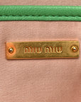 Nappa Matelasse Clutch Menta