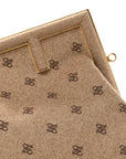 Flannel Karligraphy Embroidered Medium FNDI First Camel