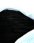 Terry Cloth Mini Re-Edition 2000 Bag Celeste Black