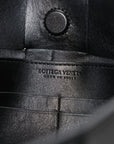 Calfskin Maxi Intrecciato Cassette Pouch On Strap Black