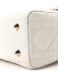 Lambskin Cannage Small My ABCD1OR Lady D1OR White