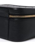 Caviar Quilted Large CC Filigree Vanity Case Black