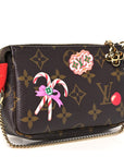 Monogram 2024 Christmas Animation Candy Factory Mini Pochette Accessories Candy Red
