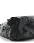 Agneau Giant 21 Rose Gold Hardware Day Hobo Black
