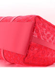 Monogram Fluo See Through Keepall Bandouliere 50 Rose