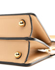 Shiny Nappa Petite Peekaboo I SEE U Satchel Miele Scuro