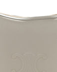 Supple Calfskin Cuir Triomphe Heloise Shoulder Bag Light Stone