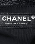 Metallic Caviar Quilted Medium Boy Flap Navy