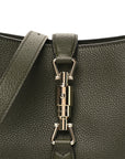 Grand Prix Calfskin Medium Jackie 1961 Hobo Dark Green