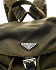 Tessuto Nylon Vela Small Backpack Dark Green