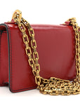 Calfskin J'AD1OR Chain Flap Bag Red