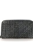 Ayers Intrecciato Ayers Zip Around Wallet Blue