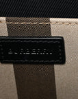 Calfskin House Check Small N/S Tote Black