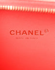 Caviar Quilted Small CC Filigree Vanity Case Red