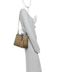 Canvas Leopard Print Medium Lady D1OR