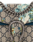 GG Supreme Monogram Blooms Mini Dionysus Shoulder Bag Beige Navy Vintage Blue