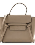 Grained Calfskin Nano Belt Bag Light Taupe