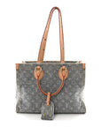 Monogram Denim Onthego MM Washed Grey