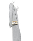 Snakeskin Azalea Calfskin Enamel Super Mini Dionysus Shoulder Bag New Rock White Electric Blue