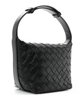 Calfskin Nappa Intrecciato Candy Wallace Black