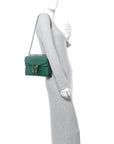 Pebbled Calfskin Small Dionysus Shoulder Bag Emerald