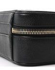 Caviar Quilted Small CC Filigree Vanity Case Black