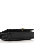 Lambskin Chevron Boy Wallet On Chain WOC Black