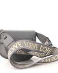 Calfskin Jacquard Mini Gate Dual Bag Ash Grey