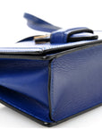 Calfskin Small Barcelona Shoulder Bag Royal Blue