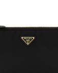 Re-Nylon Saffiano Pouch Black