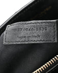 Calfskin Y Quilted Monogram Medium Loulou Chain Satchel Black