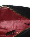 Velvet Matelasse Marquise Crystals Mini GG Marmont Chain Shoulder Bag Black