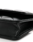 Lambskin Quilted Wallet On Chain WOC Black