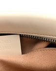 Calfskin Matelasse Small GG Marmont Chain Shoulder Bag White