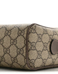 GG Supreme Monogram Web Small Ophidia Shoulder Bag Brown