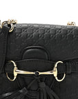 MicroGCCIssima Mini Emily Chain Shoulder Bag Black