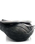 Oblique Mens Saddle Bag Black