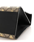 GG Supreme Monogram Bees Medium Padlock Shoulder Bag Beige Oro Black