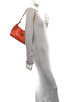 Caviar Quilted Mini CHNL 25 Handbag Dark Orange