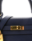 Togo Kelly Retourne 25 Bleu Saphir