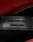 Lambskin Matelasse Monogram Medium Niki Chain Satchel Rouge Legion