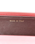 Lambskin Quilted Trendy CC Wallet On Chain WOC Bright Pink