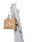 Jacquard Medium The Traveler Tote Bag Camel