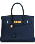 Epsom Birkin 30 Bleu Saphir