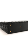 Lambskin Cannage Large Lady D1OR Black