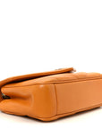 Lambskin Chevron Quilted Small Loulou Bag Sunflower