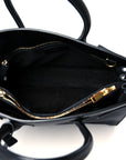 Calfskin Small Sac De Jour Black