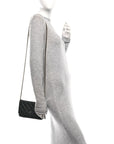 Lambskin Quilted Wallet On Chain WOC Black