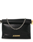 Smooth Calfskin La Pochette Rond Carre Black